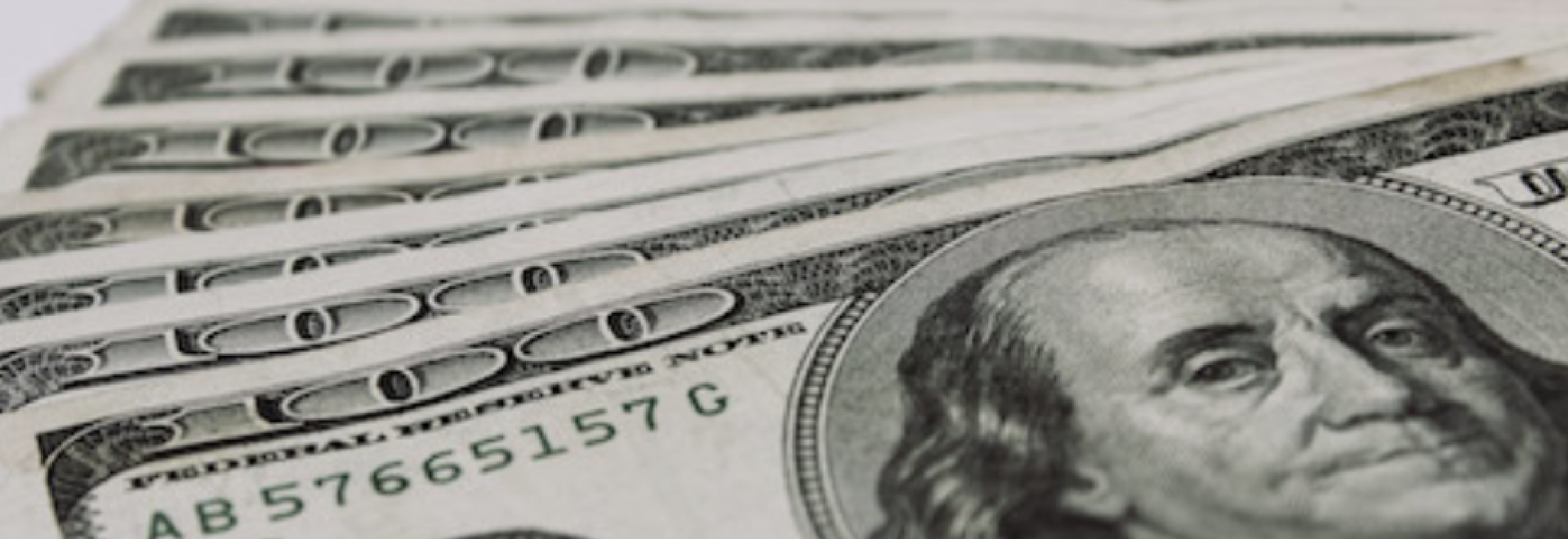 100 Dollar Bills Image used as background.