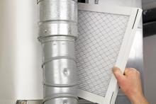 replacing an air filter can help improve indoor air quality