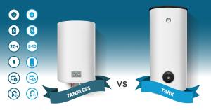 Tankless vs tank water heater featured image