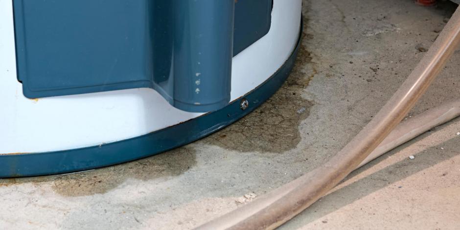 Water leaking from residential home water heater Water leaking from residential home water heater