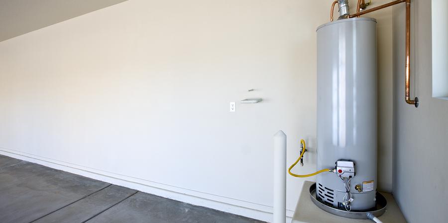 Home water heater inside