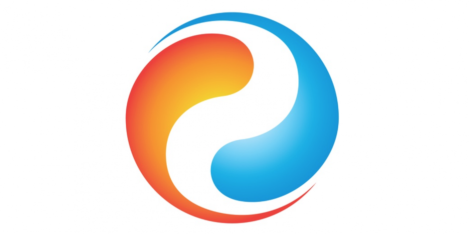 representation of a hot and cold circle representation of a hot and cold circle